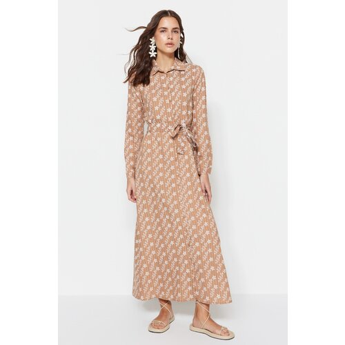 Trendyol Dress - Brown - Shirt dress Slike