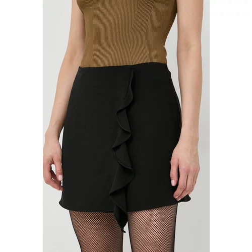 Armani Exchange Suknja boja: crna, mini, širi se prema dolje