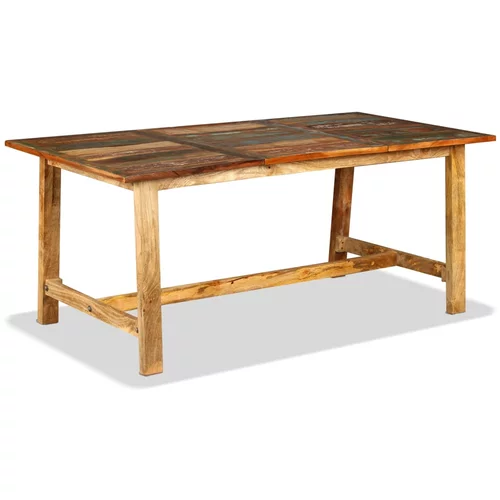 vidaXL blagovaonski stol od masivnog obnovljenog drva 180 cm