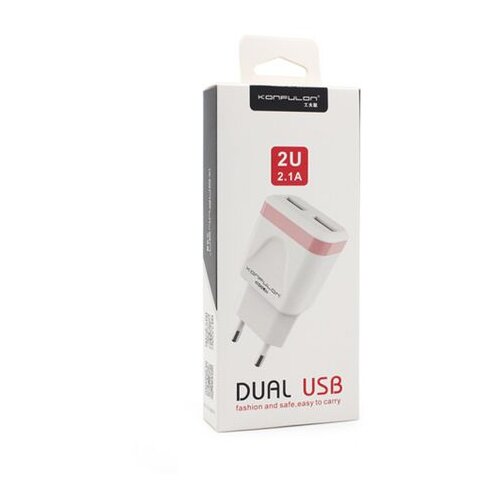 Konfulon kućni punjač 2xUSB 5V 2.1A sa iPhone lightning kablom C31+S05 beli Cene