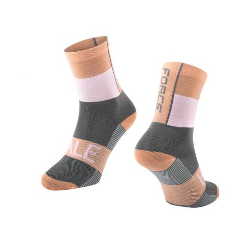 Force čarape hale, narandžasto-belo-sive s-m/36-41 ( 900882 ) Cene