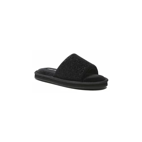 Calvin Klein Copati Slipper Flatform Sandal Vel HW0HW01540 Črna