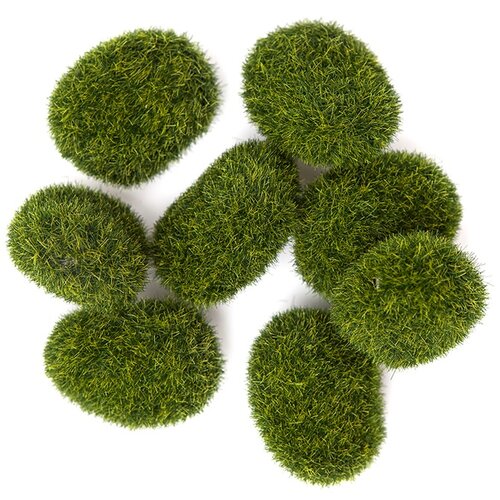  Dekorativno kamenje pokriveno mahovinom 8 kom (Kuglice od) Cene