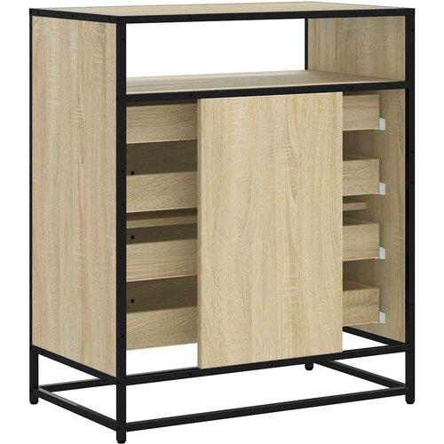 VidaXL Omarica s predali sonoma hrast 70x41x70 cm konstruiran les Slike