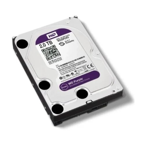Western Digital HDD 3.5 * 2TB WD20PURX WD Purple 24/7 5400RPM 64MB SATA3 Slike