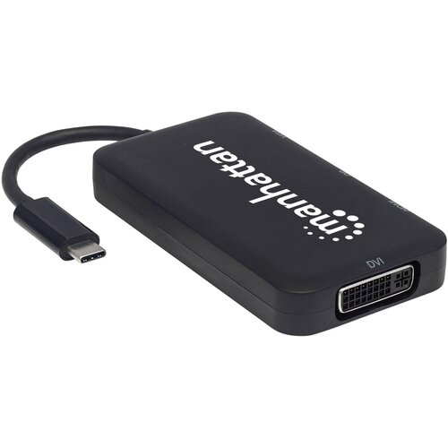 Manhattan 152600 USB adapter [1x mo&amp;scaron;ki konektor USB-C - 1x ženski konektor DVI, 24 + 5 polov, ženski konektor DisplayPort, ženski konektor HDMI, žensk, (20430102) Slike