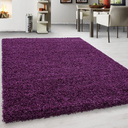 Novel preproga z visokim florom life 1500 100/200 cm tkano lila Slike
