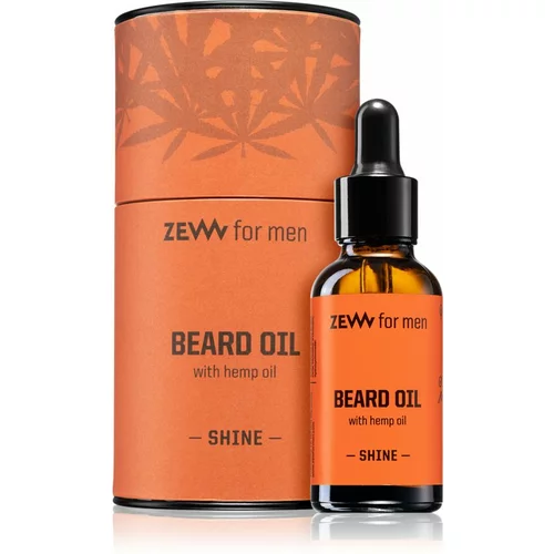 Zew For Men Beard Oil with Hemp Oil olje za brado s konopljinim oljem Shine 30 ml