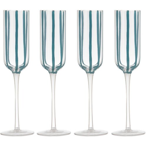 Ladelle Ča&amp;scaron;e u setu 4 kom za &amp;scaron;ampanjac 180 ml Stripe &amp;ndash; Slike