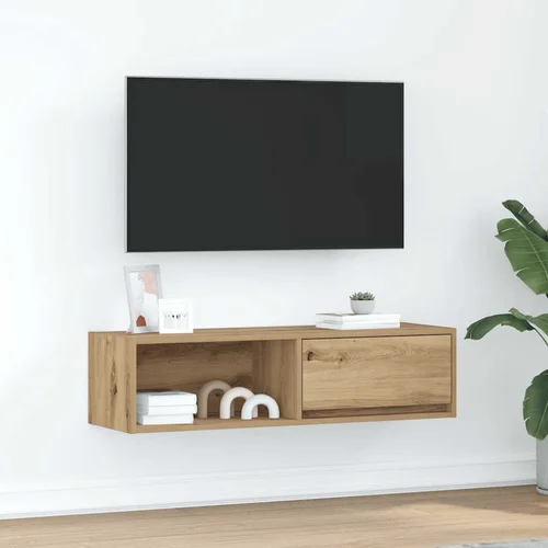 vidaXL TV omarica artisan hrast 100x31x25,5 cm inženirski les