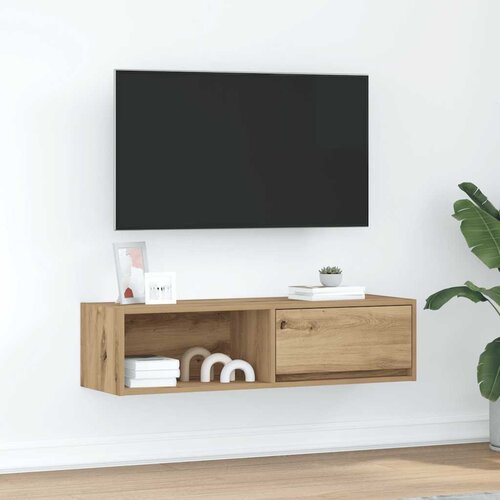 VidaXL TV ormarić boja artisian hrast 100x31x25,5 cm konstruirano drvo Slike