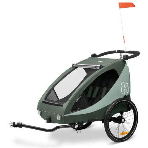 Hauck Prikolica za kolo DRYK DUO PLUS Dark Green Cene