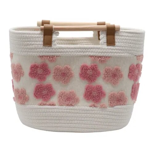 CUTE&COOL HOME korpa drvene ručke roze, 35x21x27cm Cijene