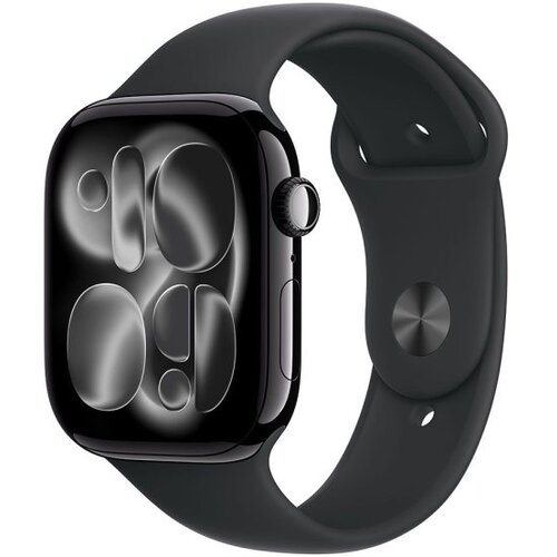 Apple Watch S11 GPS 46mm Jet Black Aluminium Case with Black Sport Band - S/M (meuw4rk/a) Cene