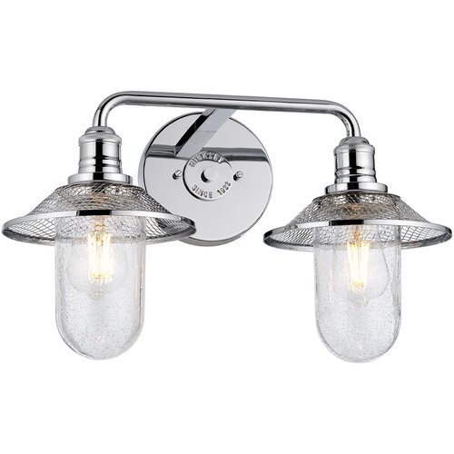 Quintiesse Rigby Stenska svetilka Hinkley z 2 lučmi, polirani krom, IP44, (22099035) Cene