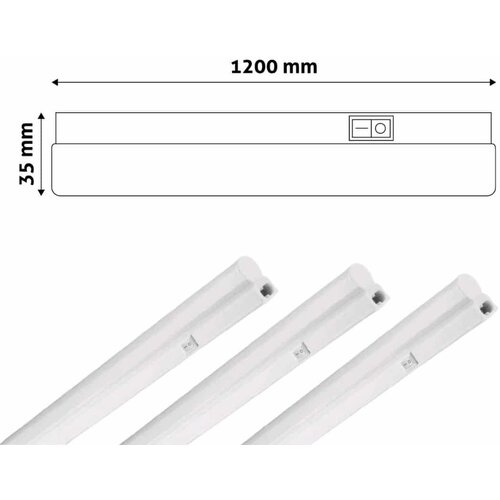 Avide 3x 120cm integrirana podelementna T5 LED svetilka 14W 1180lm PVC nevtralno bela 4000K Cene