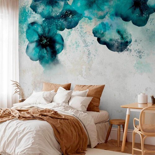 Artgeist Fototapeta Blue Poppies, 450x315cm Slike
