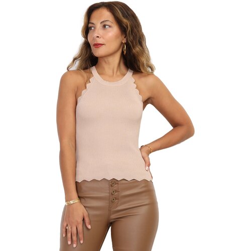 La Modeuse Topi &amp;amp; Bluze 68303_P159025 Bež Slike