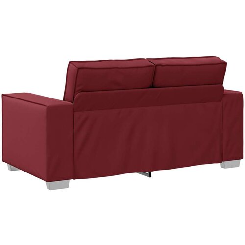  Dvosjed Sofa Vino Crvena 120 cm Umjetna Koža Slike