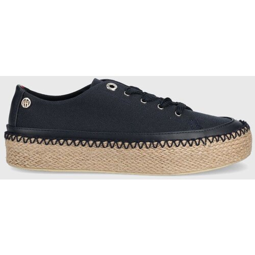 Tommy Hilfiger Espadrile boja: tamno plava, s platformom Slike