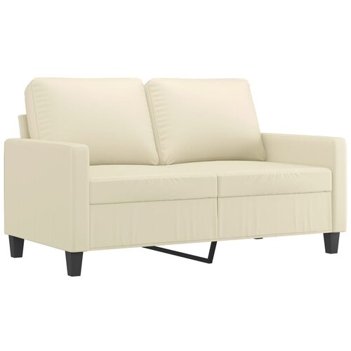 Maison Chic Dvosed kavč - Sofa - Kanape krem 120 cm umetno usnje, (21727353) Cene