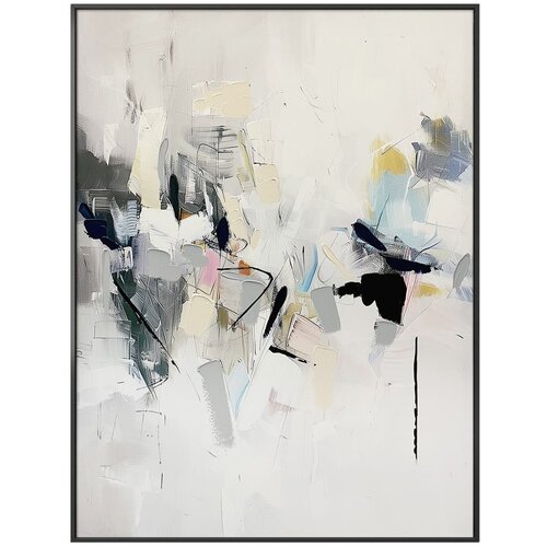 Styler Slika z ročno naslikanimi elementi 70x100 cm Cro – Cene