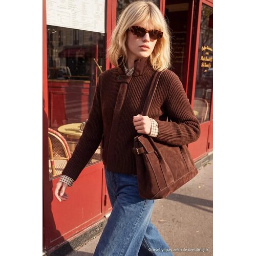 TRENDYOLMILLA Trendyol ženska jakna Milla Brown Twoaw27Hi00021 Cene