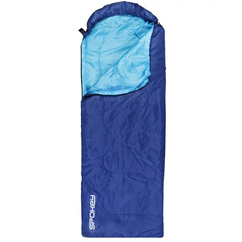 Spokey MONSOON Sleeping bag mumie/blanket, blue, right fastening
