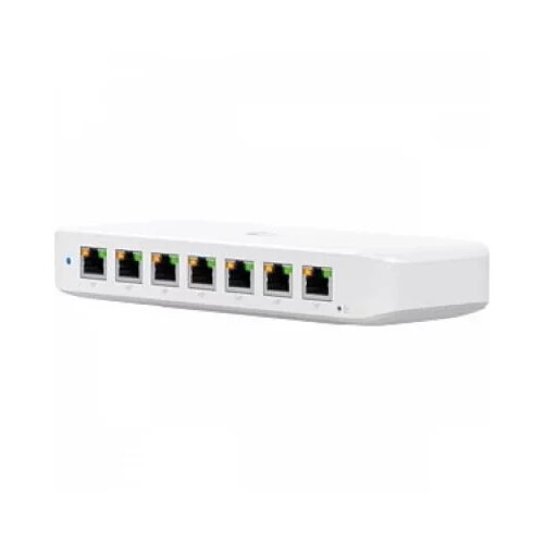 Ubiquiti usw-ultra layer 2, 8-port gbe poe switch with versatile mounting options: 7x gbe poe+ output ports, 1 xgbe poe++ input port Cene