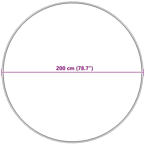  Protuklizni tepih od umjetnog zečjeg krzna OLITE Siva &amp;Oslash; 200 cm Slike