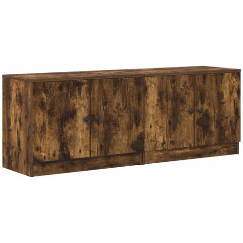 vidaXL Ormar za krevet na kat 2 kom. Dimljeni hrast 66 x 35 x 48 cm - Dimljeni hrast Cijene
