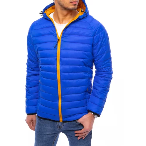 DStreet Men's quilted transitional blue jacket TX4065