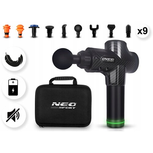 Neo-Sport NS-503 masažni pi&amp;scaron;tolj 30 W s 9 nastavki Slike