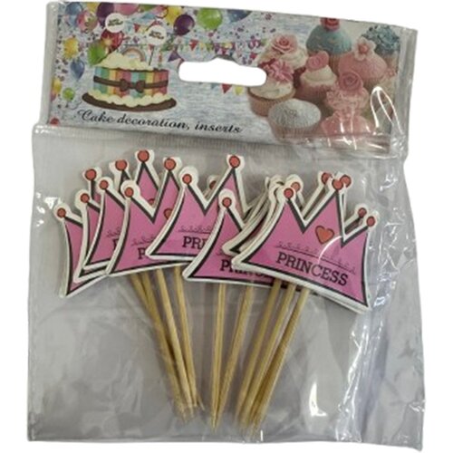 ASCH Party Čačkalice Cake topper princess 10/1 Slike