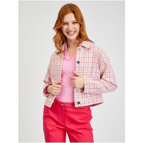 Orsay Pink Ladies Plaid Jacket - Ladies Cijene