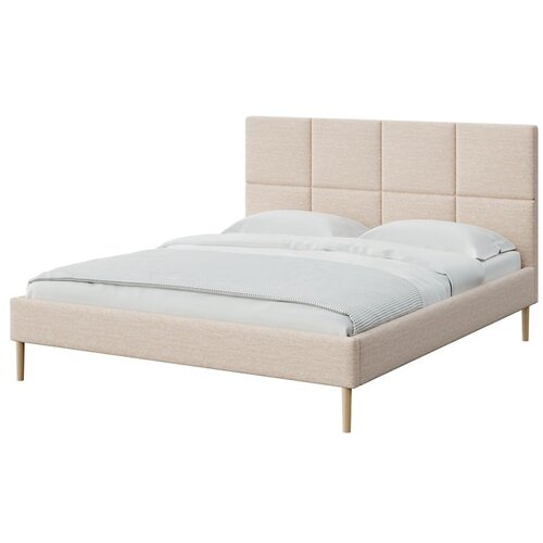 MESONICA Krem tapecirani bračni krevet s podnicom 180x200 cm Alano &amp;ndash; Slike