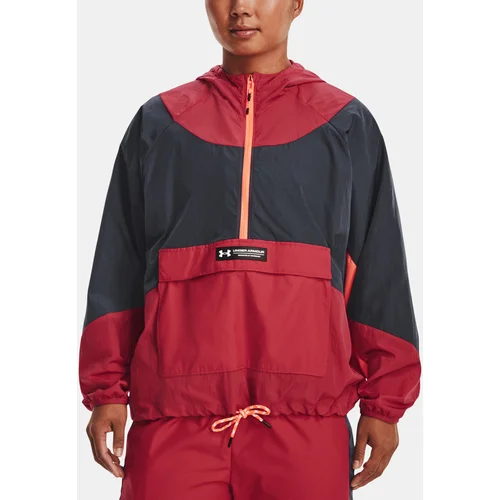 Under Armour Jacket Rush Woven Anorak-RED - Women