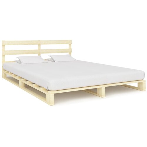  Okvir za krevet od paleta od masivne borovine 160 x 200 cm Cijene