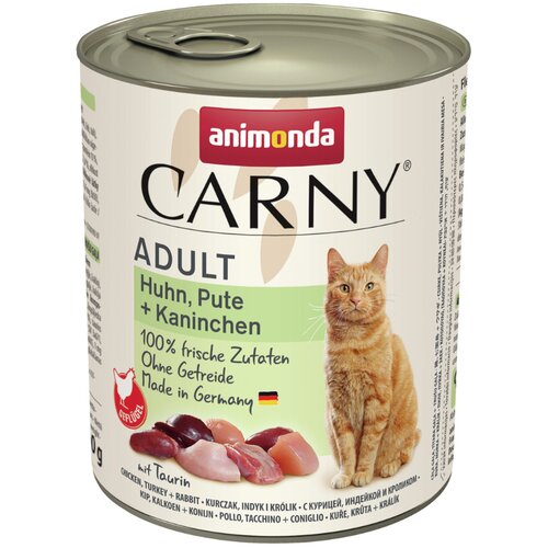  Varčno pakiranje animonda Carny Adult 12 x 800 g - Piščanec, puran & zajec Cene