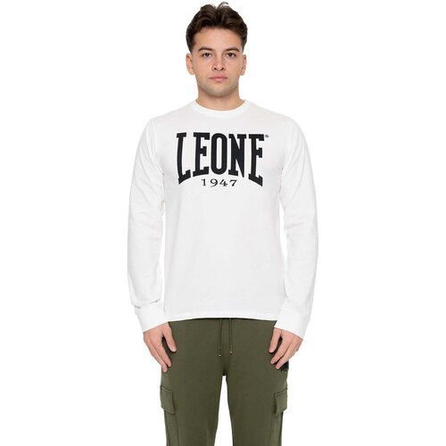 Leone 1947 Majice z dolgimi rokavi Man T-Shirt Long Sleeves Big Logo Bela Cene