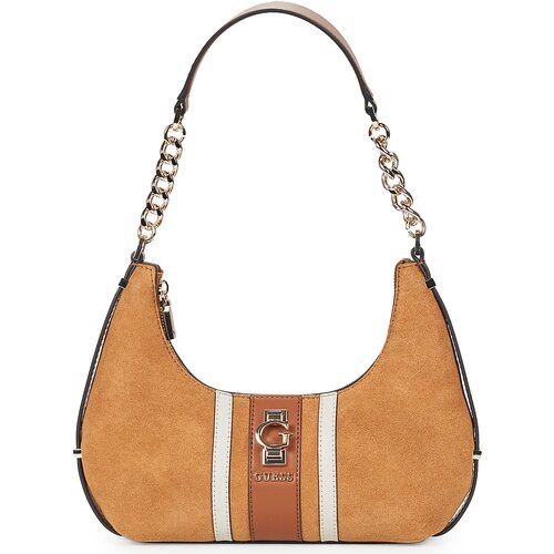 Guess ERENIA TOP ZIP SHOULDER BAG Smeđa Slike