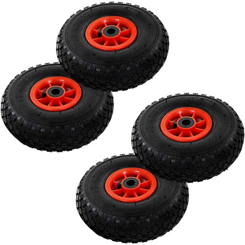 VidaXL Kotači za teretna kolica 4 kom gumeni 3.00 - 4 (245 x 82) Slike