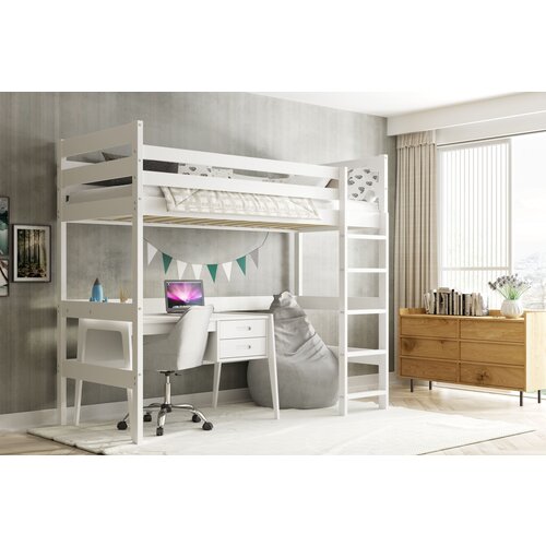 BestBed Pograd Antresola v ve barvah-Bela Slike