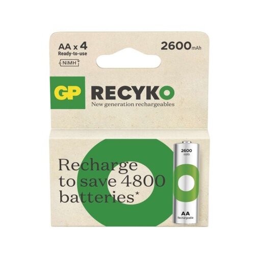  Polnilna baterija GP ReCyko 2600 mAh HR6 (AA) 4kos 4/1 Cene