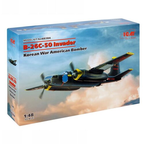 ICM model kit aircraft - B-26С-50 invader korean war american bomber 1:48 Cene