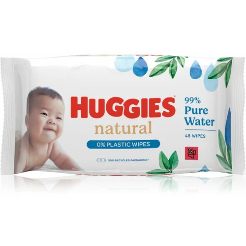 Huggies Natural Pure Water vlažni robčki za otroke 48 kos