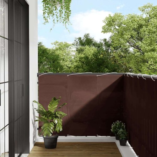  Balkonsko platno rjavo 120x700 cm 100 % poliestrski oxford Cene
