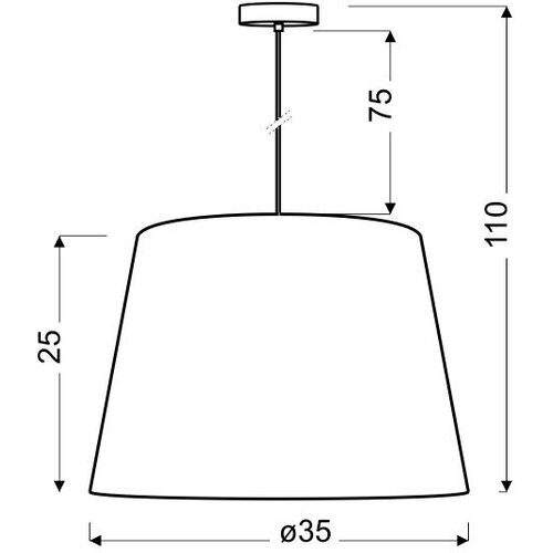 Candellux luster/visilica-americano 2 viseća lampa 35 1X60W E27 Slike