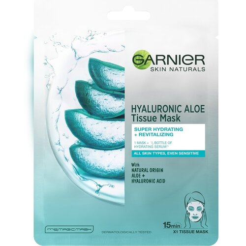 Garnier Skin Naturals Hyaluronic Aloe vlažilna in hranljiva platnena maska 1 ks za ženske Cene