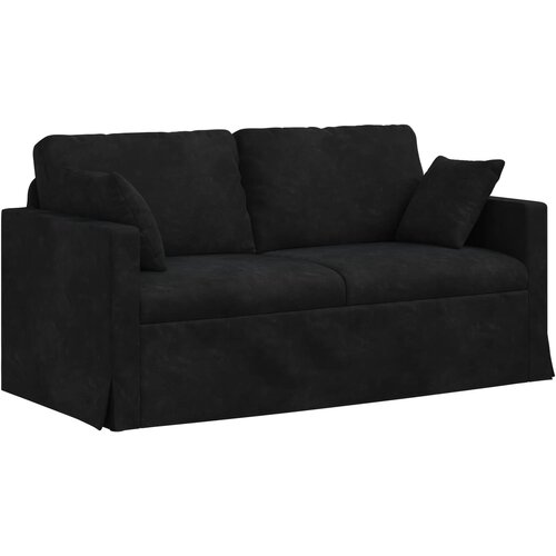 vidaXL Sofa Crna Sveukupne dimenzije: 158 x 78 x 80 cm (&Scaron; x Dub x V) - Crna 140 cm Cijene